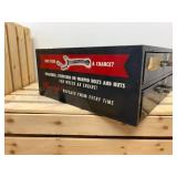 Vintage Mechanic Shop Federal Mogul Connecting Rod Bolts & Nuts 2 Drawer Metal Storage Cabinet