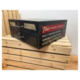 Vintage Mechanic Shop Federal Mogul Connecting Rod Bolts & Nuts 2 Drawer Metal Storage Cabinet