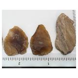 (6) Pre-1600 Knife River Flint Small Artifacts Eastern South Dakota