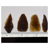 (7) Pre-1600 Knife River Flint Detailer Artifacts Eastern South Dakota