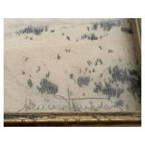 The Glory of Winter by Henri Jourdain Etching & Hand Painted in Guilded Frame Signed