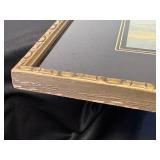 vintage framed print of "White Birch" by Maxfield Parrish, originally published in 1930