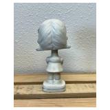 Mid-Cent Enesco "Kiss Me" Girl Ceramic Nodder Bobblehead Japan