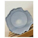 Vallona Starr Squirrel on Blue Tree Stump Cookie Jar