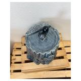 Vallona Starr Squirrel on Blue Tree Stump Cookie Jar