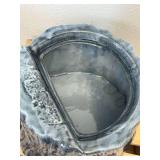 Vallona Starr Squirrel on Blue Tree Stump Cookie Jar