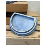 Vallona Starr Squirrel on Blue Tree Stump Cookie Jar