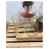 3 Oil Lamps 4 Huricanes