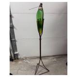 Art Deco Glass Kerosene Lamp