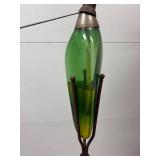 Art Deco Glass Kerosene Lamp