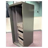 Tower Security Cabinet with hideaway door- Lock has been removed to replace with new owners