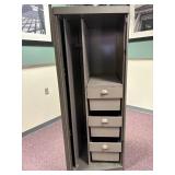 Tower Security Cabinet with hideaway door- Lock has been removed to replace with new owners