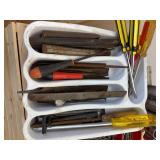 Bunch of Tools - Drill bits, screw drivers, chizels etc