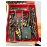 Bunch of Tools - Drill bits, screw drivers, chizels etc