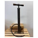 Antique Metal Bike Pump with Wood Handle