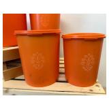 Orange Tupperware Set