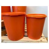Orange Tupperware Set