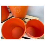 Orange Tupperware Set