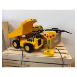 Working Caterpillar Truck and Metal Mercades Benz