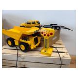 Working Caterpillar Truck and Metal Mercades Benz