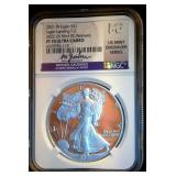 Gaudioso Hand Signed, Mint Engraver Series, 2021-W T2 PF70 Ultra Cam Silver Eagle, NGC Top Pop 1 of 200 Gaudioso Hand Signed, Mint Engraver Series, 2021-W T2 PF70 Ultra Cam Silver Eagle, NGC Top Pop 1 of 200