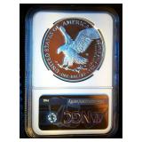 Gaudioso Hand Signed, Mint Engraver Series, 2021-W T2 PF70 Ultra Cam Silver Eagle, NGC Top Pop 1 of 200 Gaudioso Hand Signed, Mint Engraver Series, 2021-W T2 PF70 Ultra Cam Silver Eagle, NGC Top Pop 1 of 200