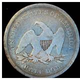 First Year 1839 Seated Liberty Half Dollar, VG, .372 OzT ASW, Details First Year 1839 Seated Liberty Half Dollar, VG, .372 OzT ASW, Details