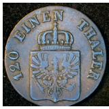 1844-A Kingdom of Prussia 3 Pfenninge, 182 years old, Very Tough Find, KM#449 1844-A Kingdom of Prussia 3 Pfenninge, 182 years old, Very Tough Find, KM#449