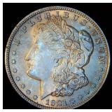 AU+ 1921 Morgan Silver Dollar, Original Surfaces, Pretty Coin AU+ 1921 Morgan Silver Dollar, Original Surfaces, Pretty Coin