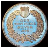 1oz 999 Seated Liberty Design Silver Round 1oz 999 Seated Liberty Design Silver Round