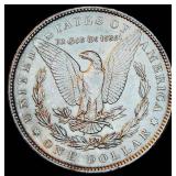 AU/AU+ 1889-P Morgan Silver Dollar, Original Surfaces w/Partial Luster AU/AU+ 1889-P Morgan Silver Dollar, Original Surfaces w/Partial Luster