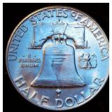 Uncirculated 1963-D Franklin Half Dollar, Near Full Luster Uncirculated 1963-D Franklin Half Dollar, Near Full Luster