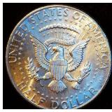 Uncirculated 1964 Kennedy Half Dollar, Full Mint Luster Uncirculated 1964 Kennedy Half Dollar, Full Mint Luster