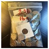 2.38 lbs Mix International Coinage, Wide Variety of Nationalities/Mintages w/Few Duplicates, Most 50+ Years Old 2.38 lbs Mix International Coinage, Wide Variety of Nationalities/Mintages w/Few Duplicates, Most 50+ Years Old