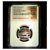 PF70 Ultra Cam 2001-S No. Carolina 90% Proof Silver Quarter, 2nd Lowest Mintage in Series PF70 Ultra Cam 2001-S No. Carolina 90% Proof Silver Quarter, 2nd Lowest Mintage in Series