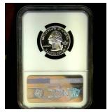 PF70 Ultra Cam 2001-S No. Carolina 90% Proof Silver Quarter, 2nd Lowest Mintage in Series PF70 Ultra Cam 2001-S No. Carolina 90% Proof Silver Quarter, 2nd Lowest Mintage in Series