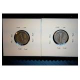 (2) Mercury Dimes 1916-S & 1936-P (2) Mercury Dimes 1916-S & 1936-P