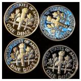(4) 90% Proof Roosevelt Dimes (4) 90% Proof Roosevelt Dimes