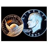 Proof Clad Half and Ike Dollar Proof Clad Half and Ike Dollar