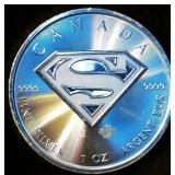 2016 Canada 1oz .9999 Silver $5 DC Comics Superman Edition Coin, details 2016 Canada 1oz .9999 Silver $5 DC Comics Superman Edition Coin, details