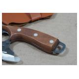 Rolled Carbon Steel Finger Hole Knife