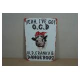Novelty Metal Sign - OCD