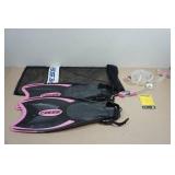 Cressi Adult Rondine Palau Fin Snorkel Set - Fin Size S/M