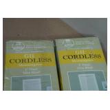 Two Sets of Cordless 1" Vinyl Mini Blinds - Pearl White - 25"x64"