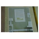 Two Sets of Cordless 1" Vinyl Mini Blinds - Pearl White - 25"x64"