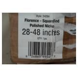 Elrene Home Fashions Curtain Rod - 28-48" Polished Nickel