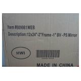 Head West Bronze Copper Oil Rubbed Framed Mirror - 12"x24"