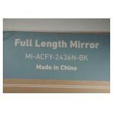 Black Framed Full Length Mirror - 24"x36"