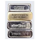 Vintage Lighter Lot – 4 Piece Collector Set