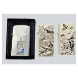 Vintage Lighter Lot – 3 Collectible Conversation Pieces
